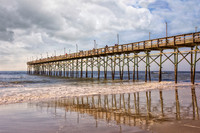 Ocean Isle Pier with Rain Clouds